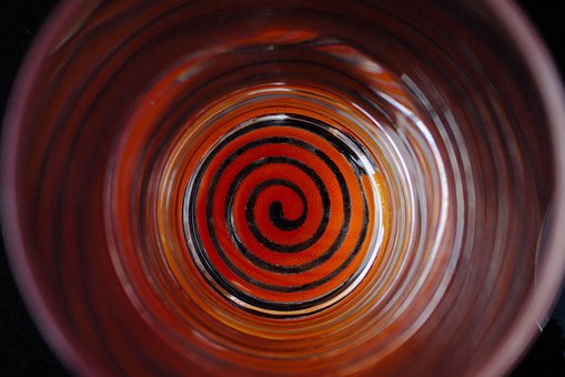 Spiral, Orange, Cirkler, Bøjler