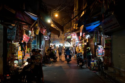 Vietnam, Straße, Hanoi, Asien, Stadt