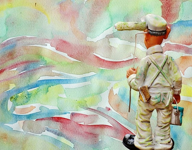 Free painter to brush work illustration