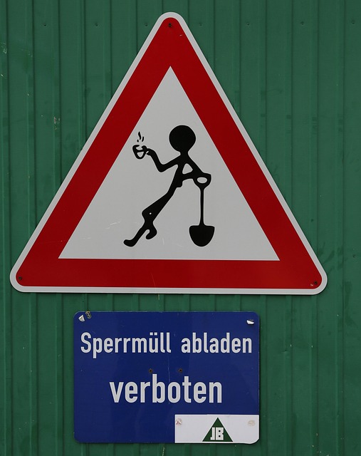 Skilt, Sjovt, Sperrmüll