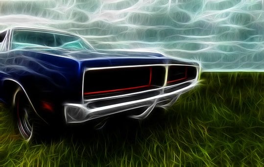 Free Dodge Charger American Car illustration and picture