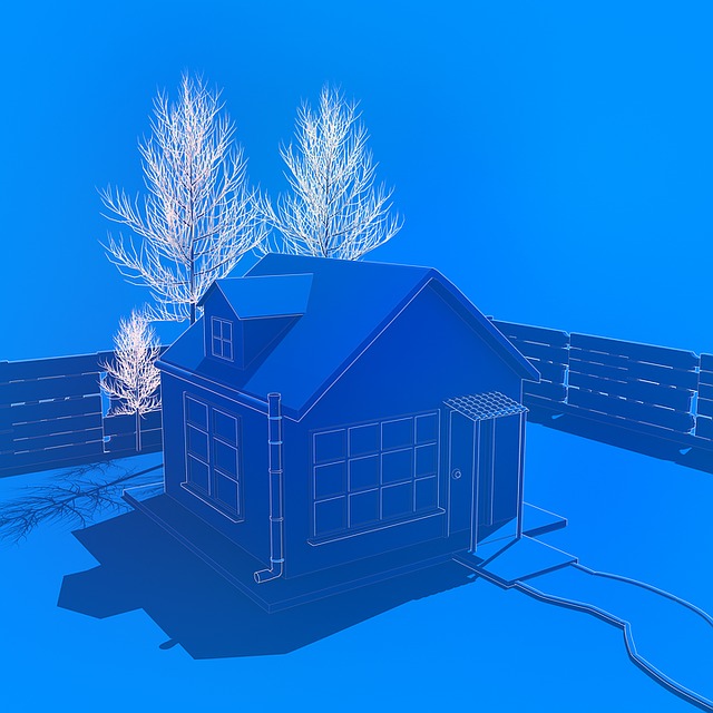 Casa, Exterior, Edificio, Cielo, Azul