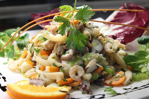 Free Sea Salad Shrimps photo and picture