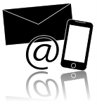 contact, mobile phone, envelope