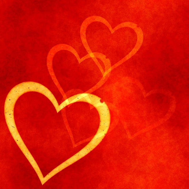 Free hearts love valentine illustration