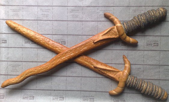 Free Swords Bread Dough photo and picture