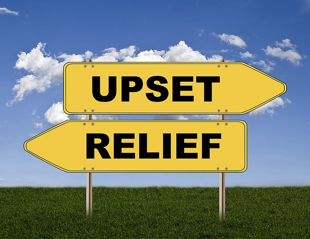 Free signs upset relief illustration