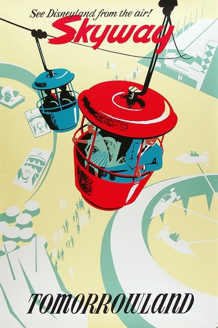 Download free HD stock image of Tomorrowland Disneyland Free tomorrowland disneyland amusement park illustration