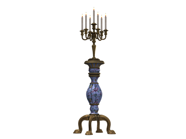 Free candle holder old candlestick candles illustration