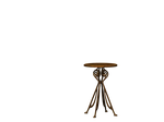 table, round table, wood