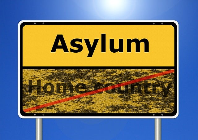Free home state asylum refugee illustration