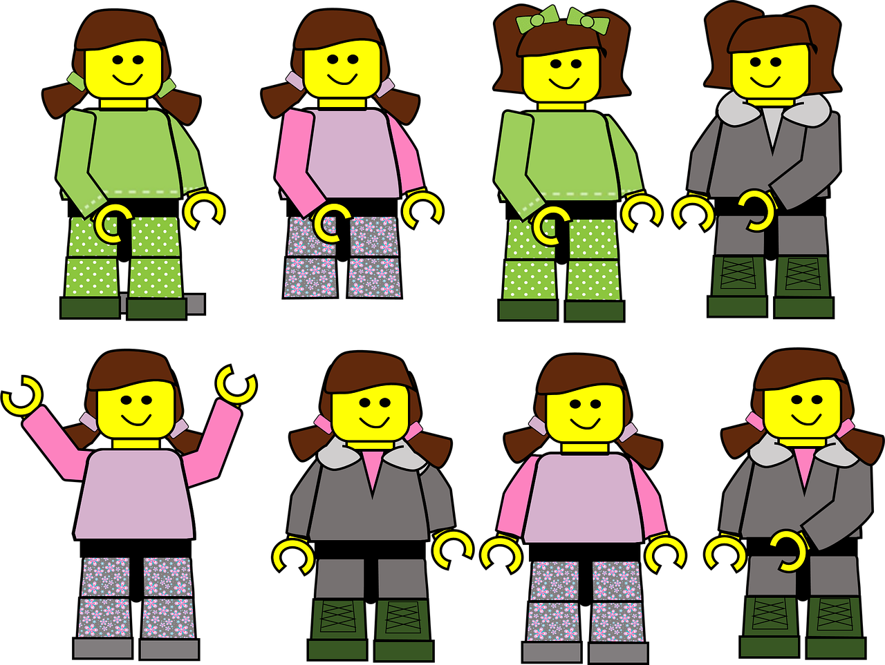 Download Girls, Figures, Toys. Royalty-Free Stock Illustration Image ...
