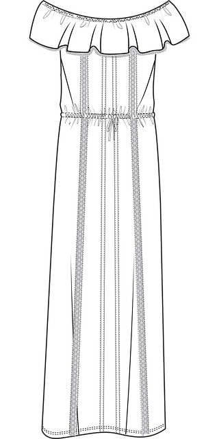 Free dress white fashion vector