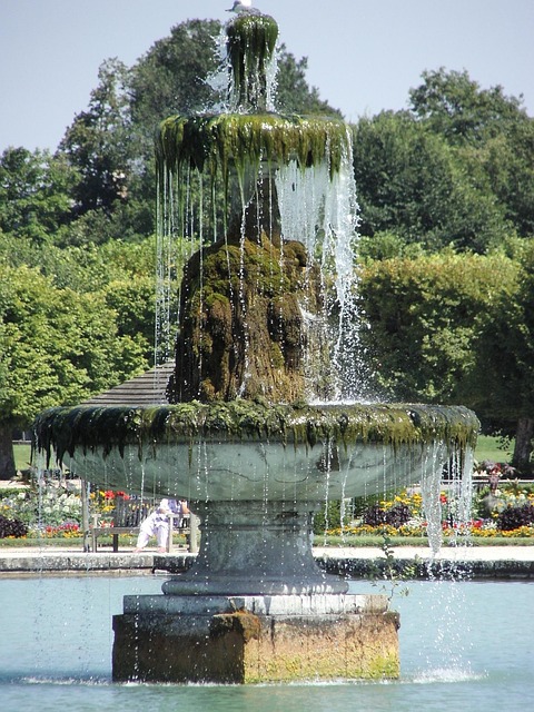 Free Fountain Garden photo and picture