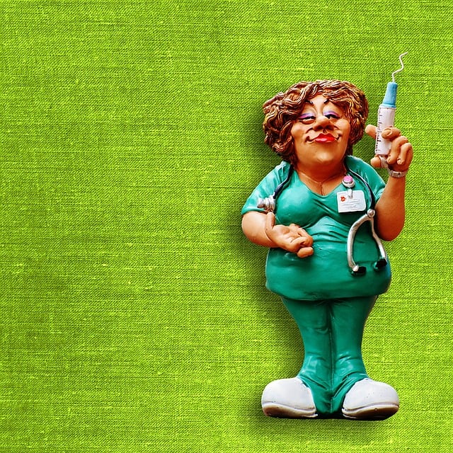 Free nurse hospital injection illustration