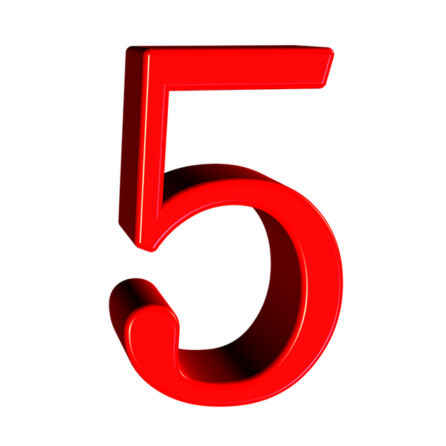 Free number digit text illustration