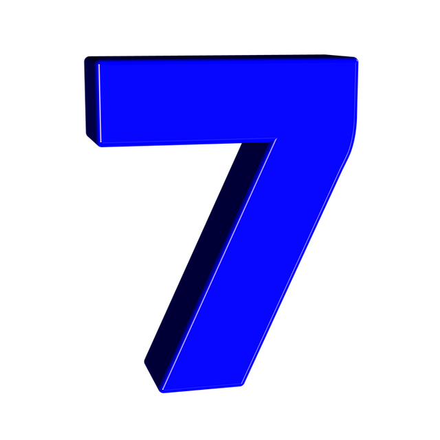 Free number digit text illustration