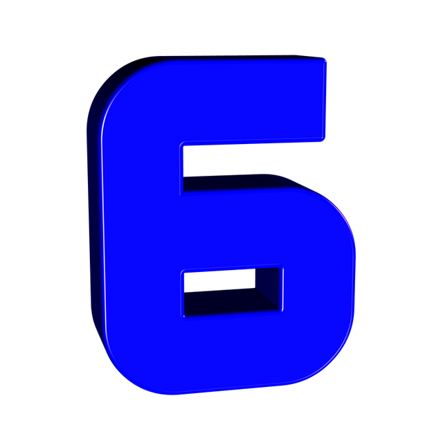 Free number digit text illustration