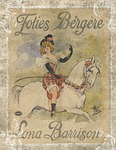 vintage, woman, horse