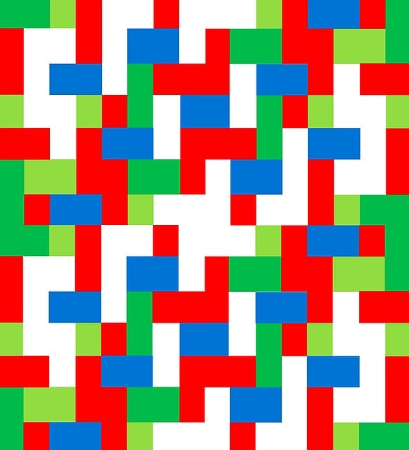 Free geometric maze chaos illustration