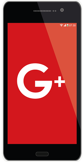 Free google plus mobile phone illustration