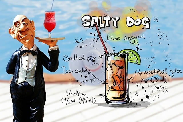 Salty Dog, Cocktail, Getränk, Bedienung