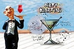 dirty martini, cocktail, drink