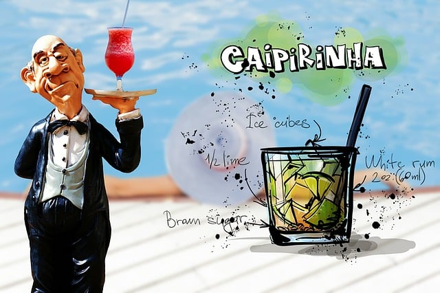 Free caipirinha cocktail drink illustration