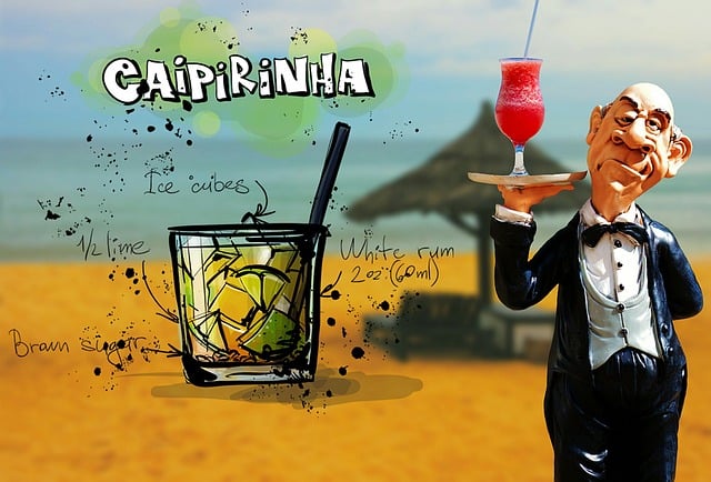 Free caipirinha cocktail nature illustration