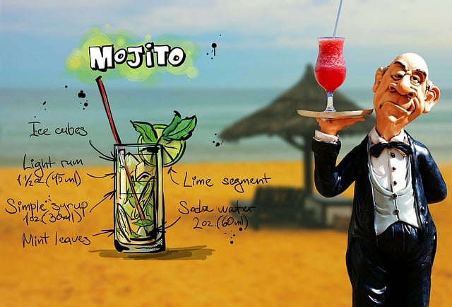Mojito, Cocktail, Getränk, Bedienung