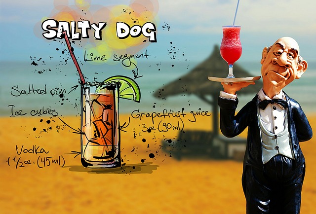 Salty Dog, Cocktail, Getränk, Bedienung