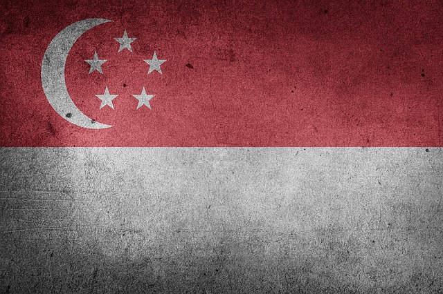 Singapur, Flagge, Nationalflagge, Asien
