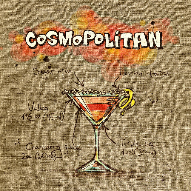 Kosmopolitisk, Cocktail, Drikke, Væv