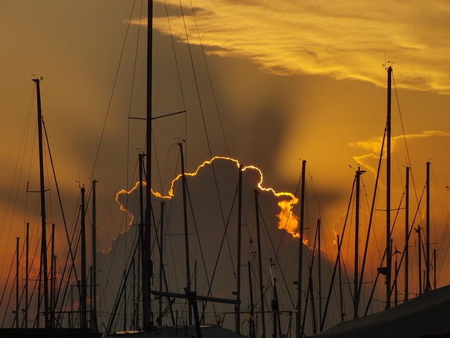Free Marine Sunset photo and picture