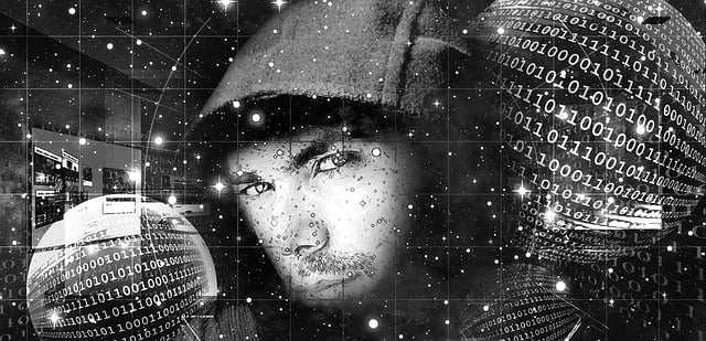 Free man face hood illustration