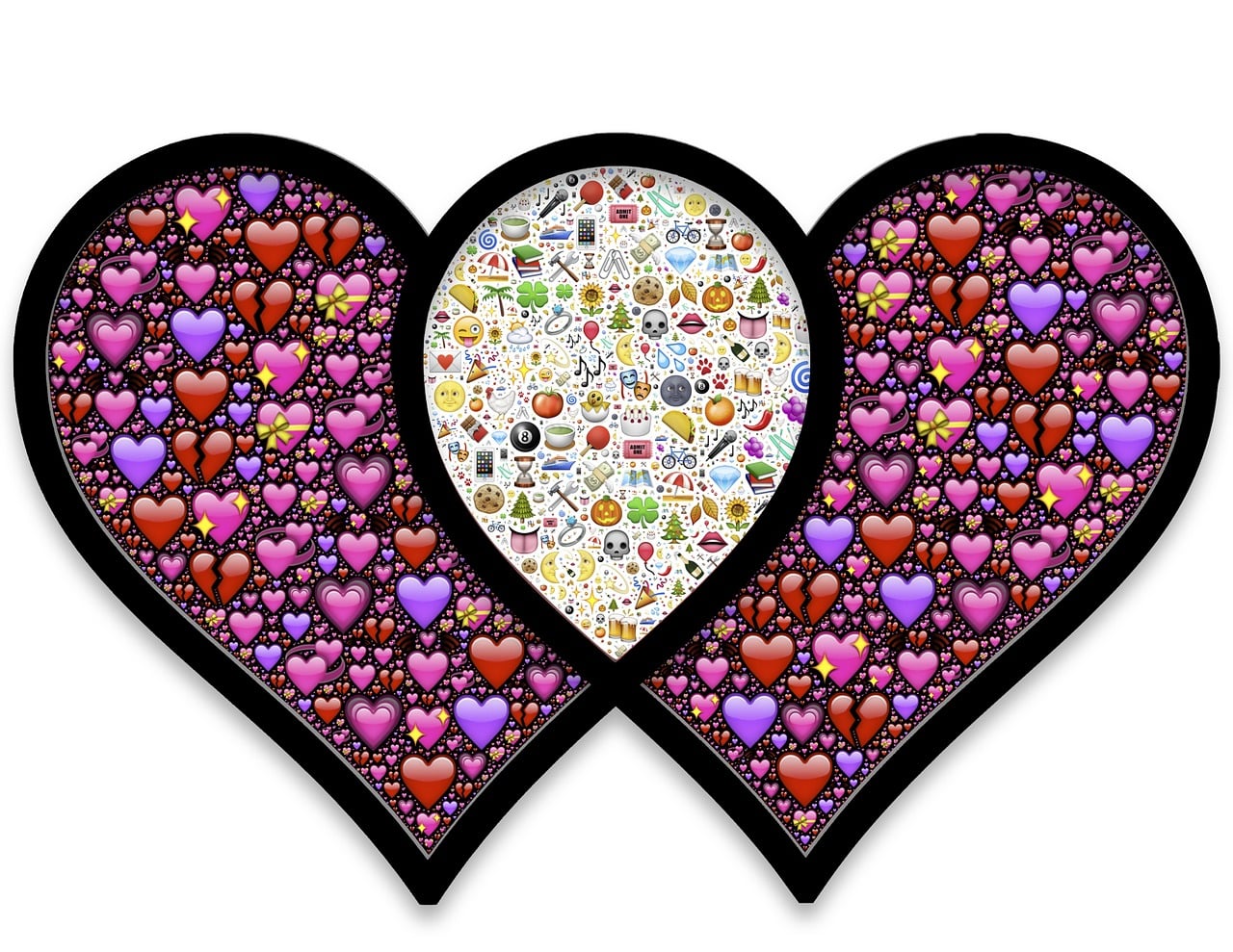 Download Hearts United Mutual Royalty Free Stock Illustration Image