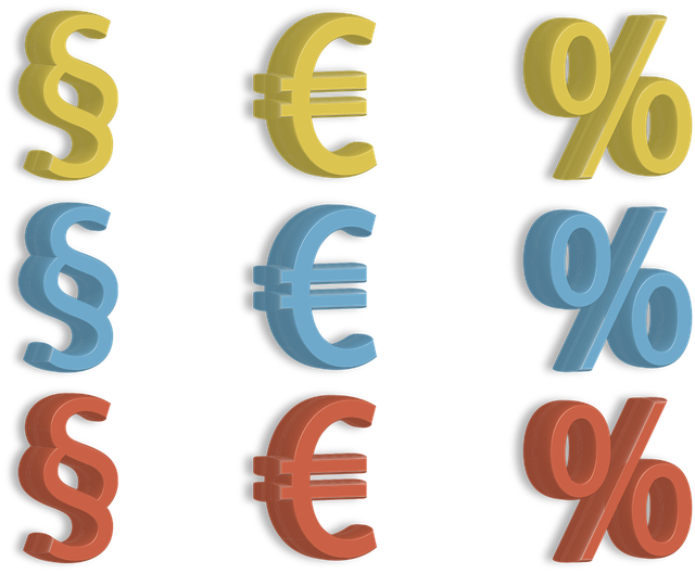 Free paragraph euro finance vector