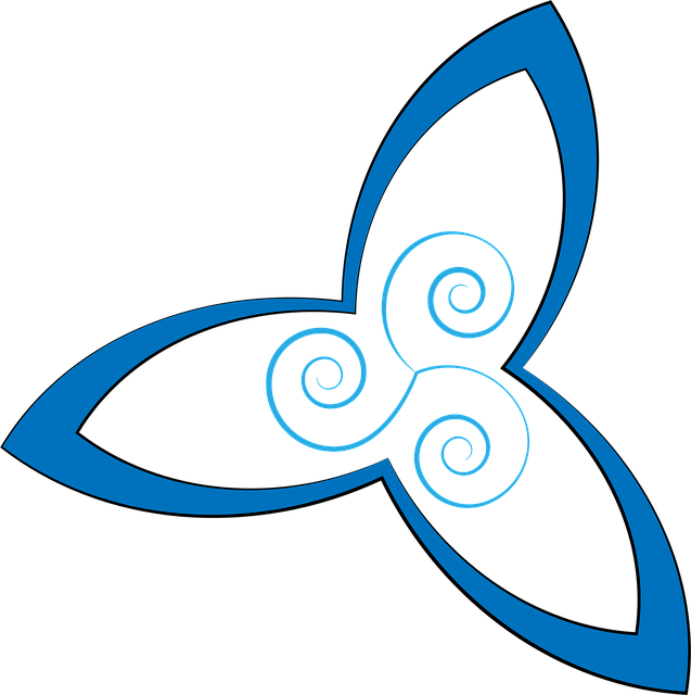 Download free HD stock image of Triangle Celtic Free triangle celtic blue vector