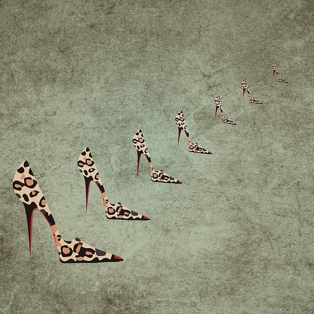 Free heel shoes pumps hochhackig illustration