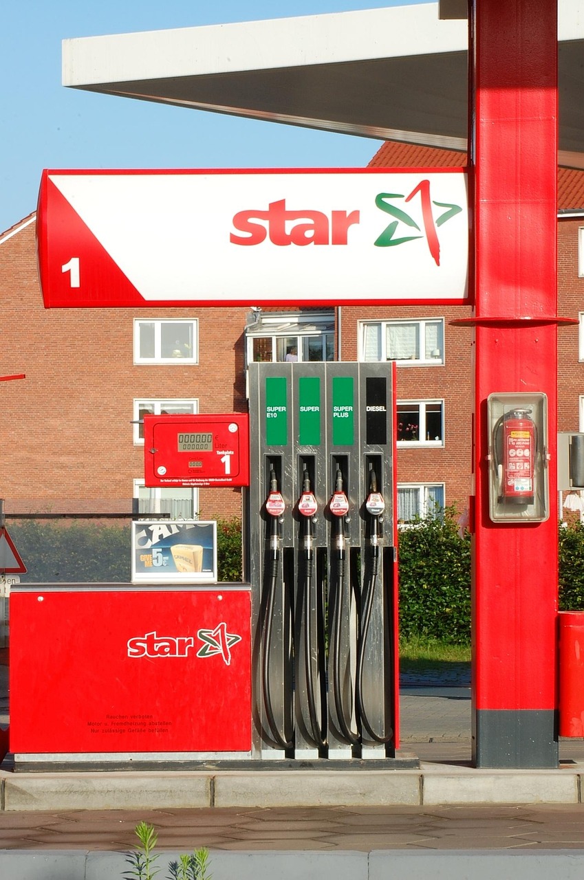 Gas Station Red Traffic - Free photo on Pixabay