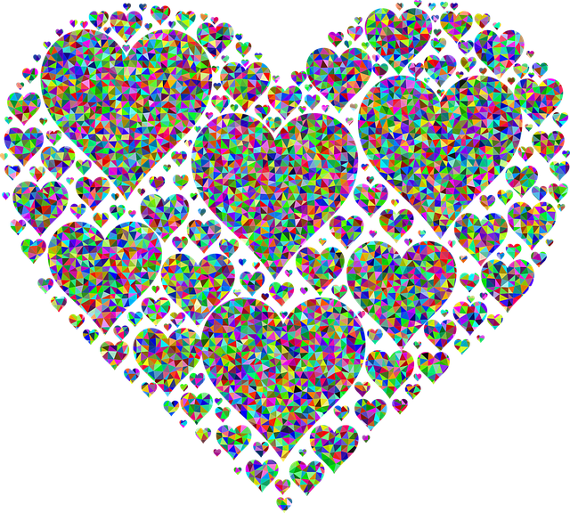 Free fractal colorful prismatic illustration