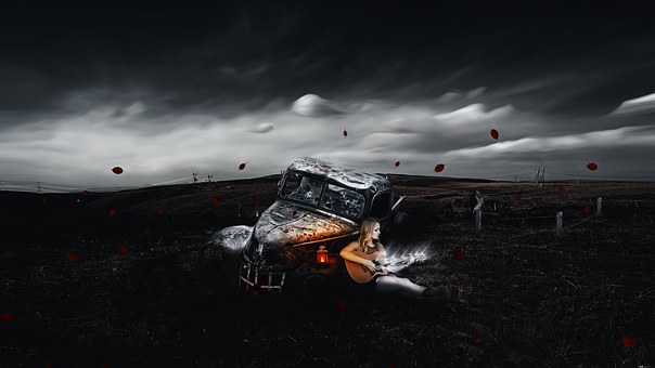 Coche, Polo, Una Mujer, El Cielo, Viejo