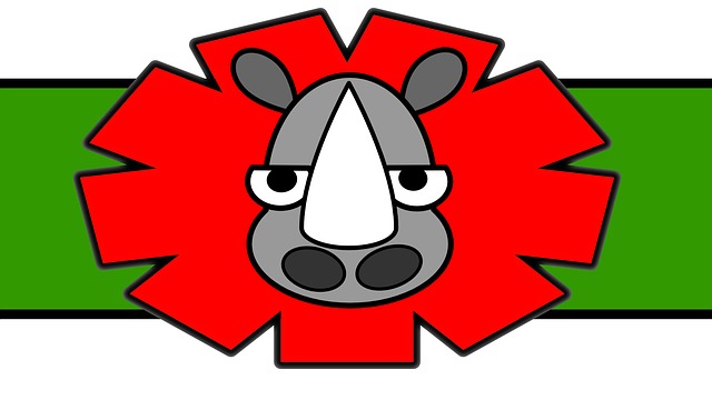 Free Rhinoceros Red illustration and picture