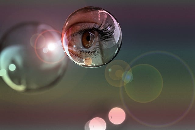 Free soap bubbles eye glare spots illustration