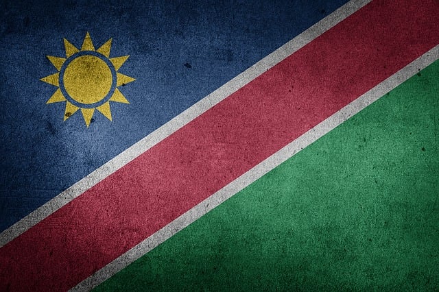 Flagge, Namibia, Afrika, Nationalflagge