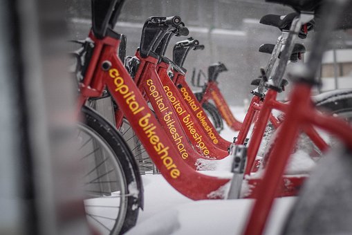 Snowzilla, Januar 2016, Cykelstation