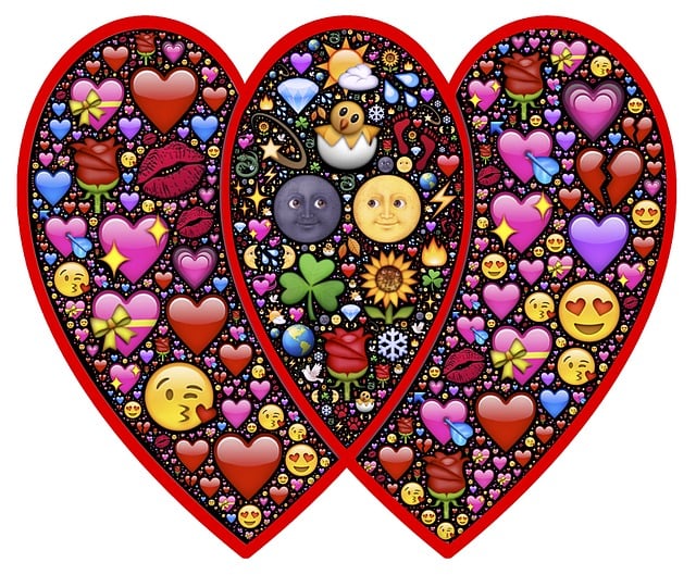 Free hearts valentines marriage illustration