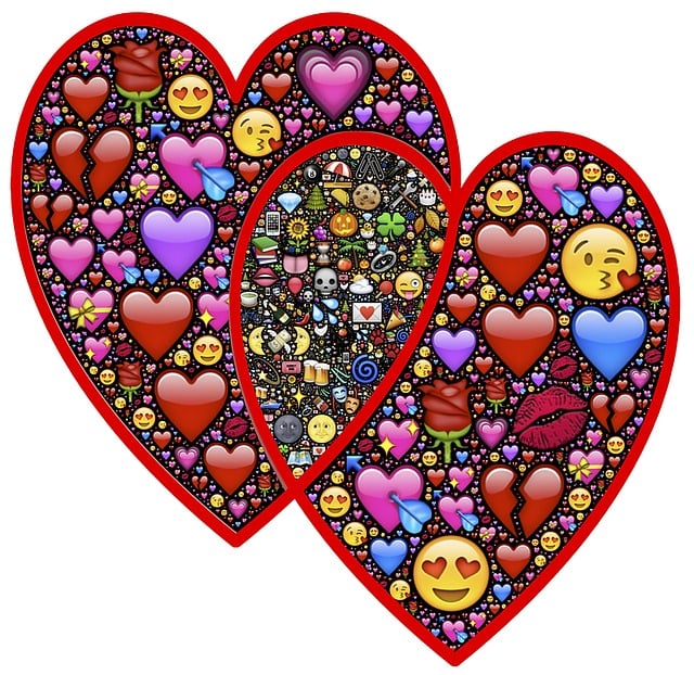Free hearts valentines marriage illustration