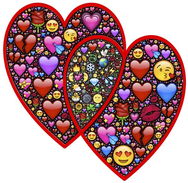 Free hearts valentines marriage illustration