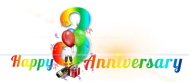 Free third anniversary banner illustration